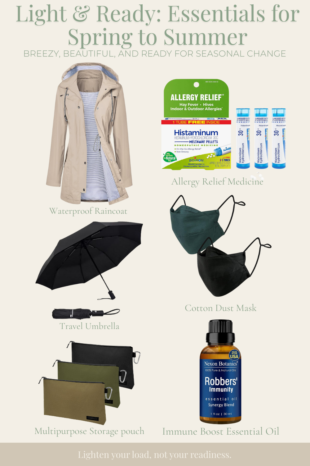 Light & Ready: Essentials for Spring to Summer