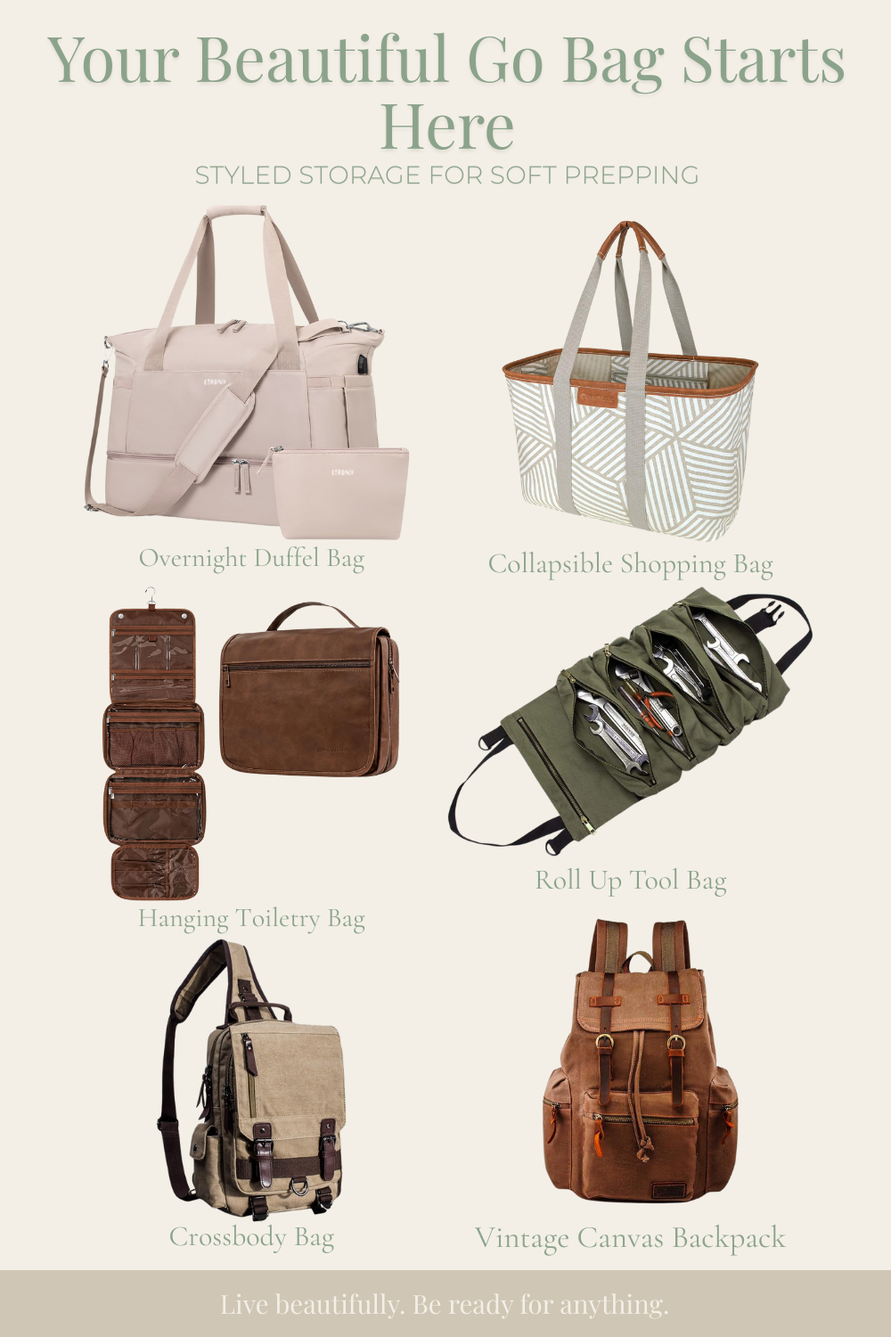Your Beautiful Go Bag Starts Here